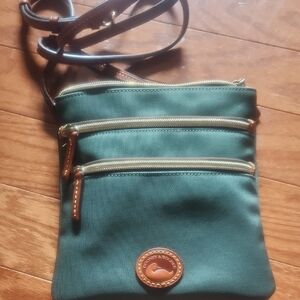 Dooney & Bourke Green Crossbody Bag with Adjustable Strap